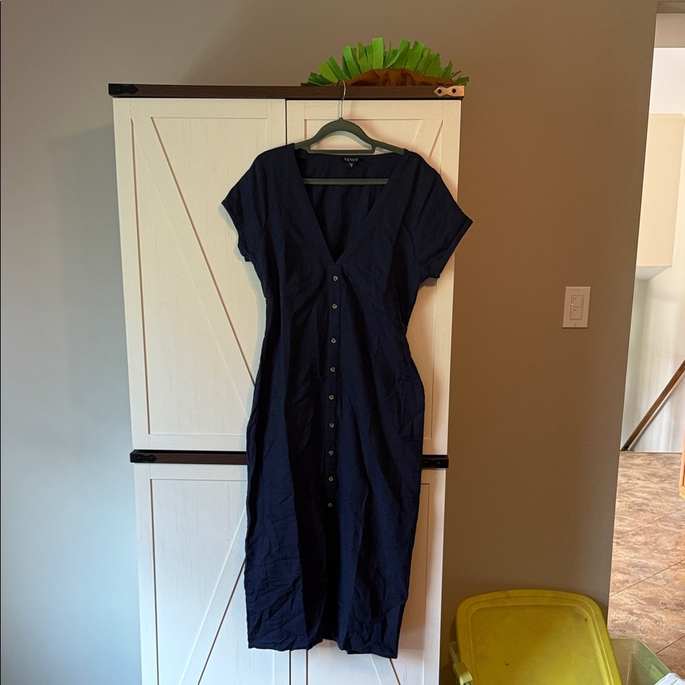 NWOT Venus sz 10 blue cinched waste